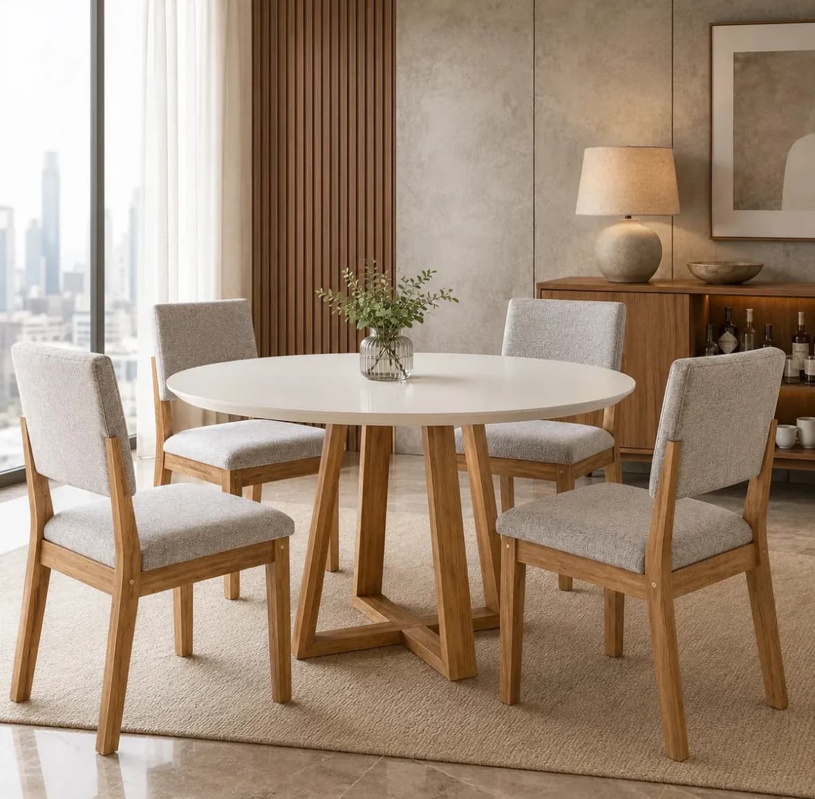Mesa de jantar - 4 cadeiras