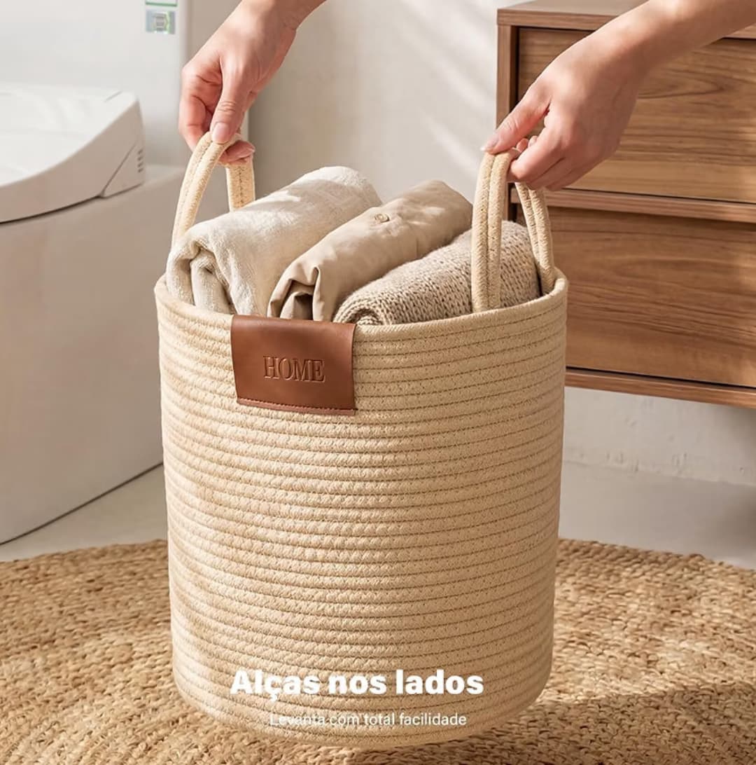 Cesto de roupa suja- banheiro