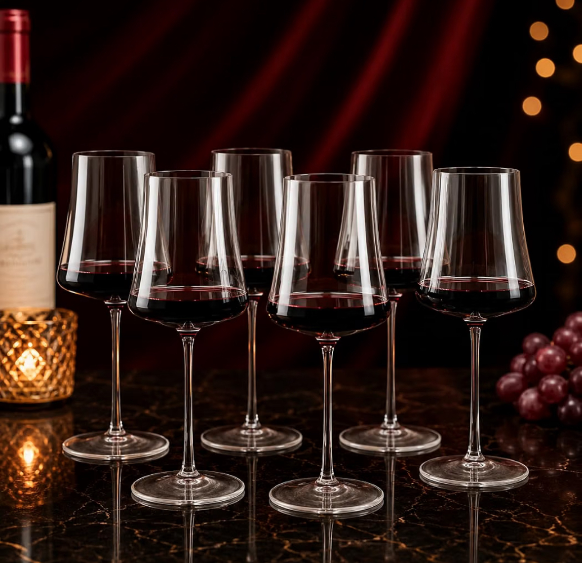 Jogo de taças de vinho